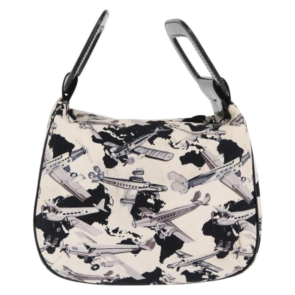 Chanel Canvas Airline Handbag White